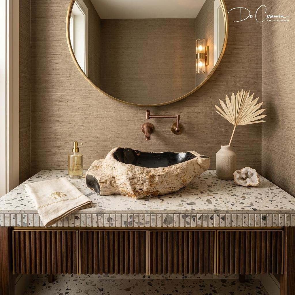 Natural stone basin design inspiration