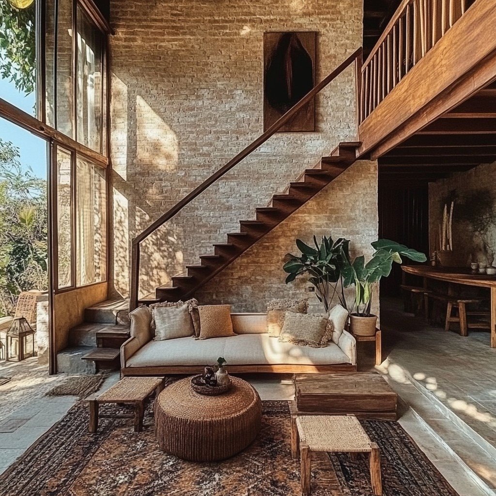 Trending tile designs for Gurgaon farmhouse exteriors inspiring rustic interiors with earthy stone tiles and natural finishes.