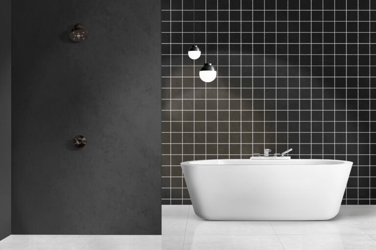 clean and glossy ceramic tiles after using products for deep cleaning and stain removal.