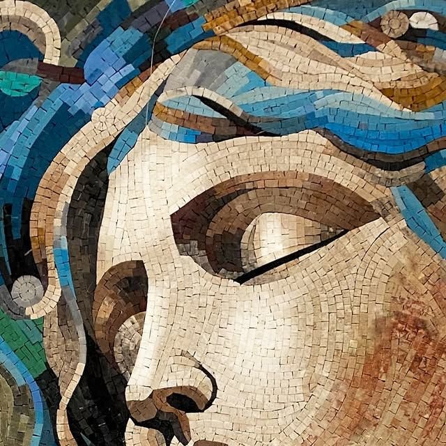 Artistic mosaic wall detail paired with luxury sanitaryware design inspiration for modern bathroom feature walls and personalized interiors