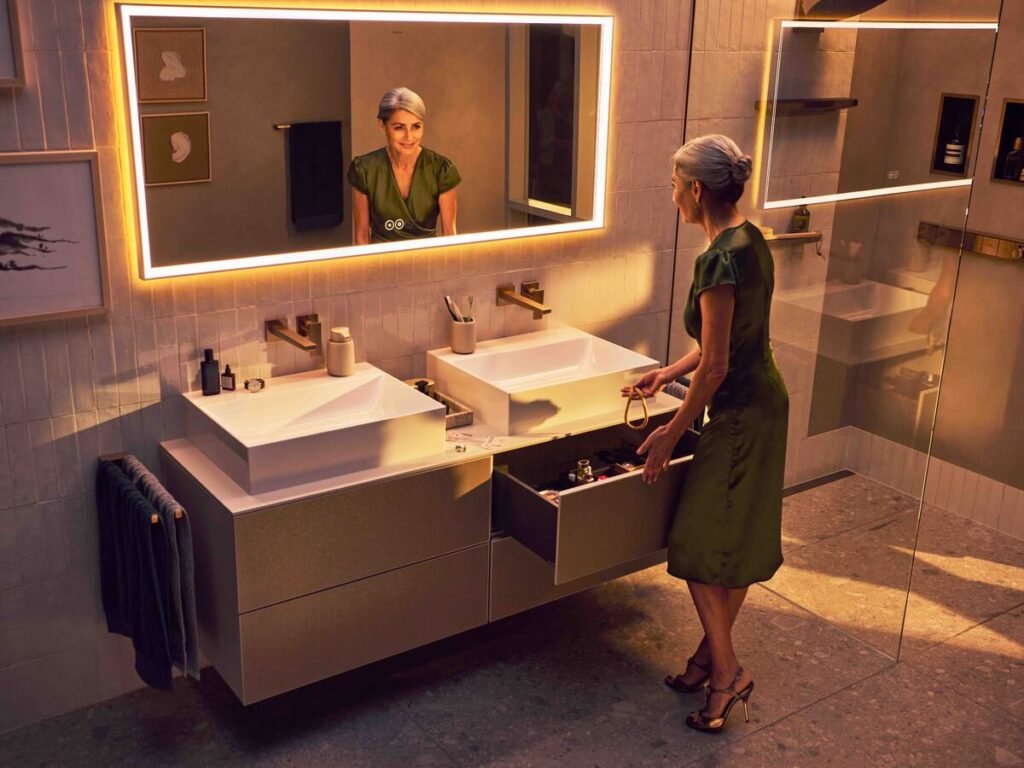 luxury bathroom with hansgrohe fittings from hansgrohe dealer in gurgaon