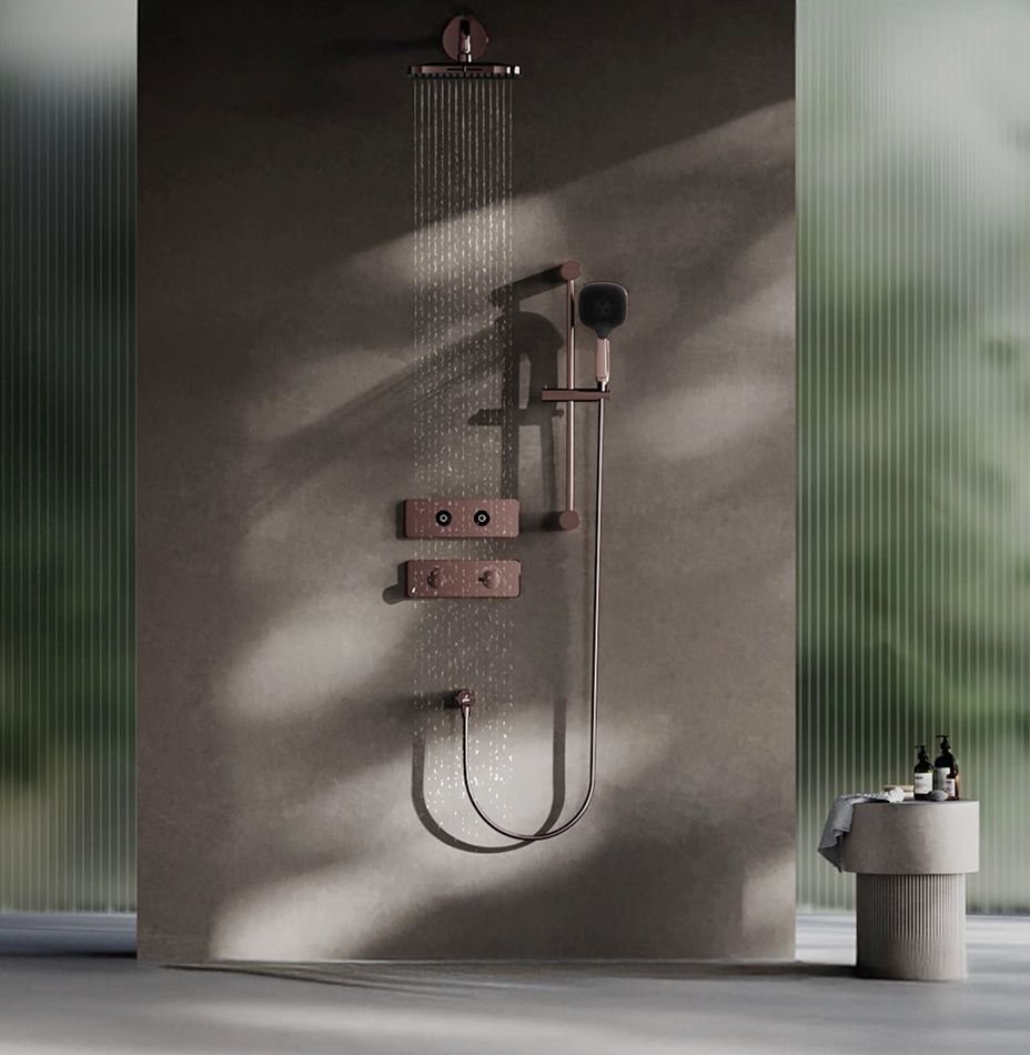 contemporary bathroom with jaquar fittings for luxury homes in gurgaon