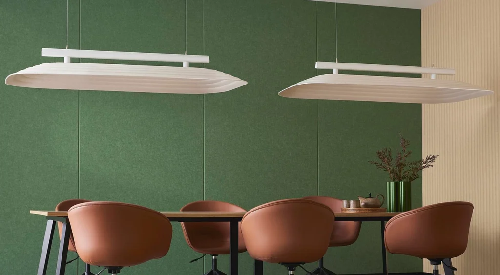 ceramic wall tiles used in modern luxury dining room interior