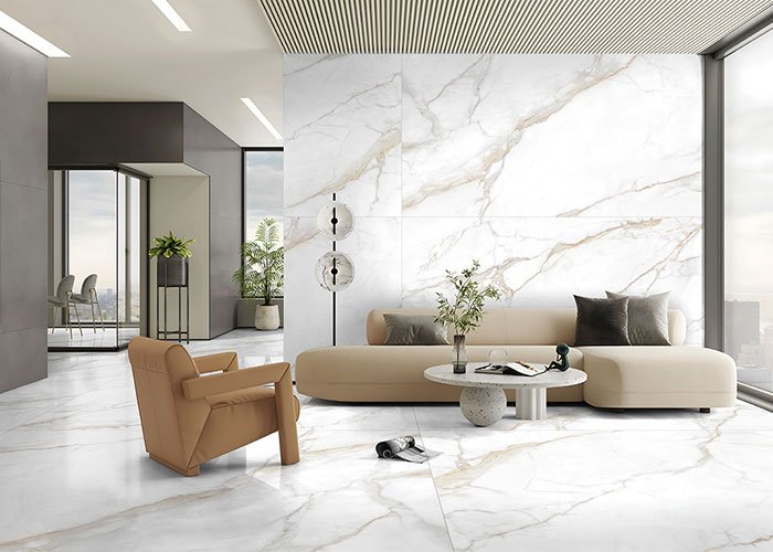 tile designs for living room with large format tiles
