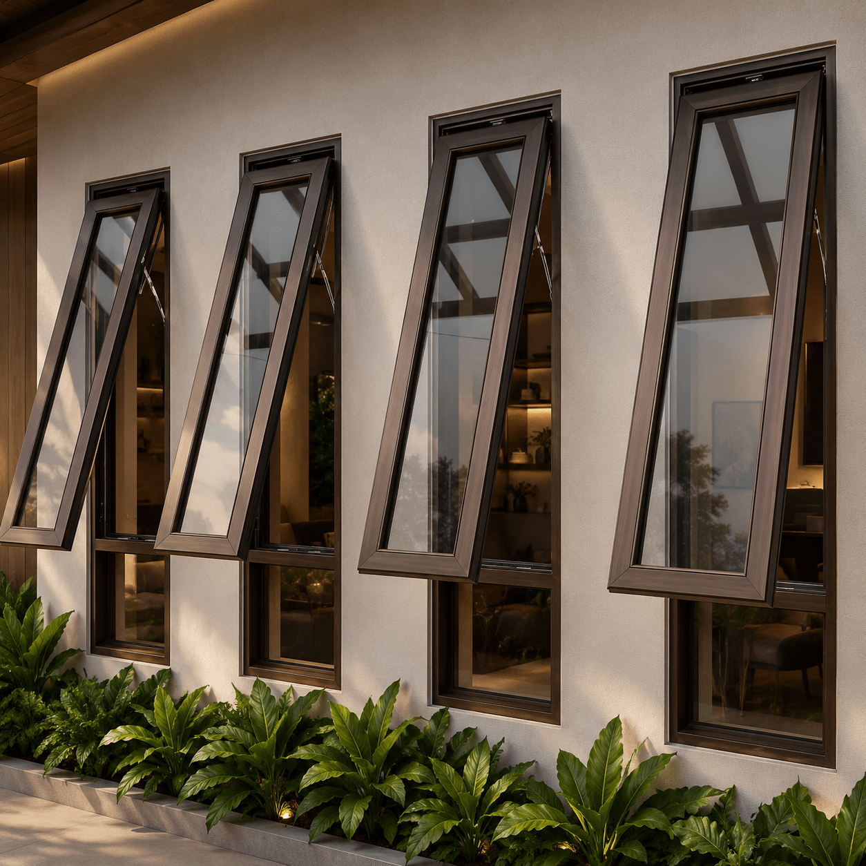 Top hung aluminium windows Gurgaon – premium doors windows showroom Deceramica