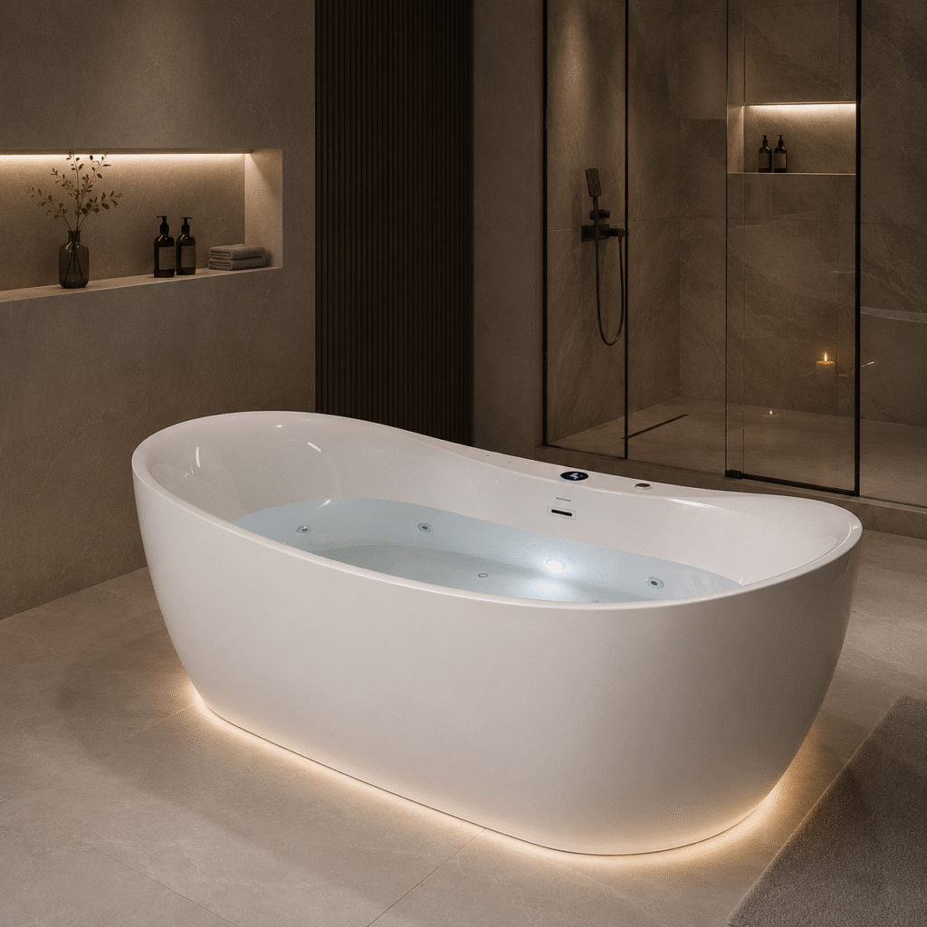 Whirlpool luxury bathtub India – premium freestanding bathtub showroom Gurgaon Deceramica