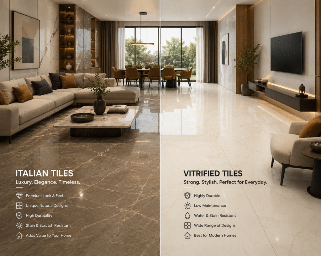 italian tiles vs vitrified tiles