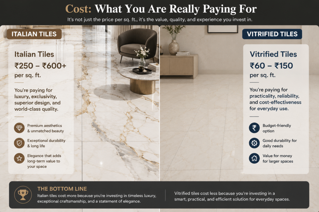 italian tiles vs vitrified tiles